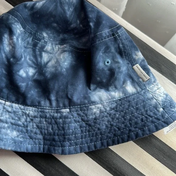 NWT American Eagle hat small tie dye blue bucket hat hip hop - Picture 9 of 9